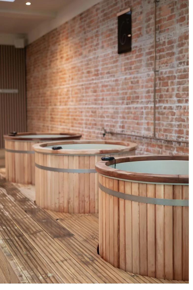 The cold plunge room at Pulse Club Putney